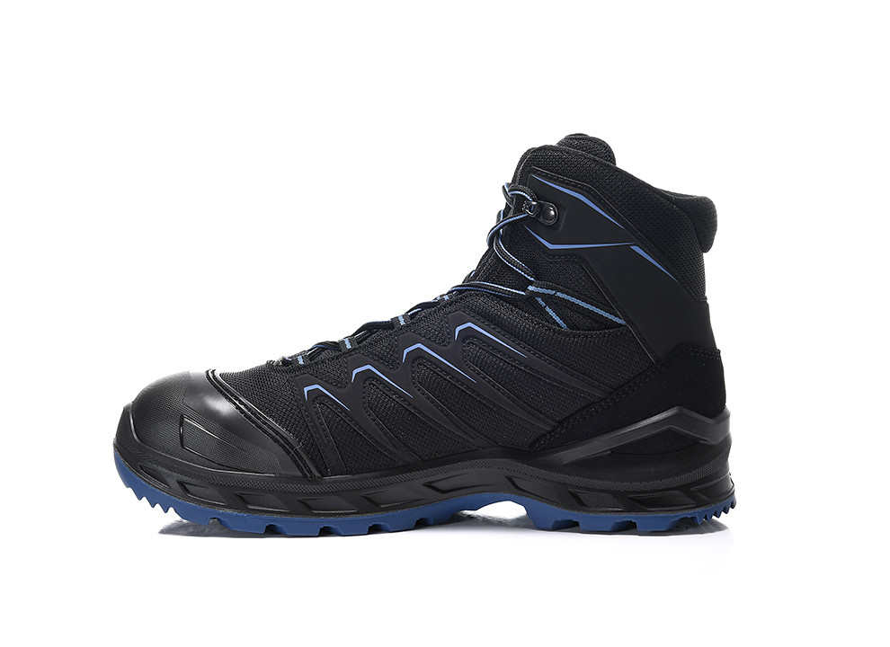 LOWA Sicherheitsstiefel LARROX Work GTX black-blue Mid S3 CI - bei HUG Technik ♡