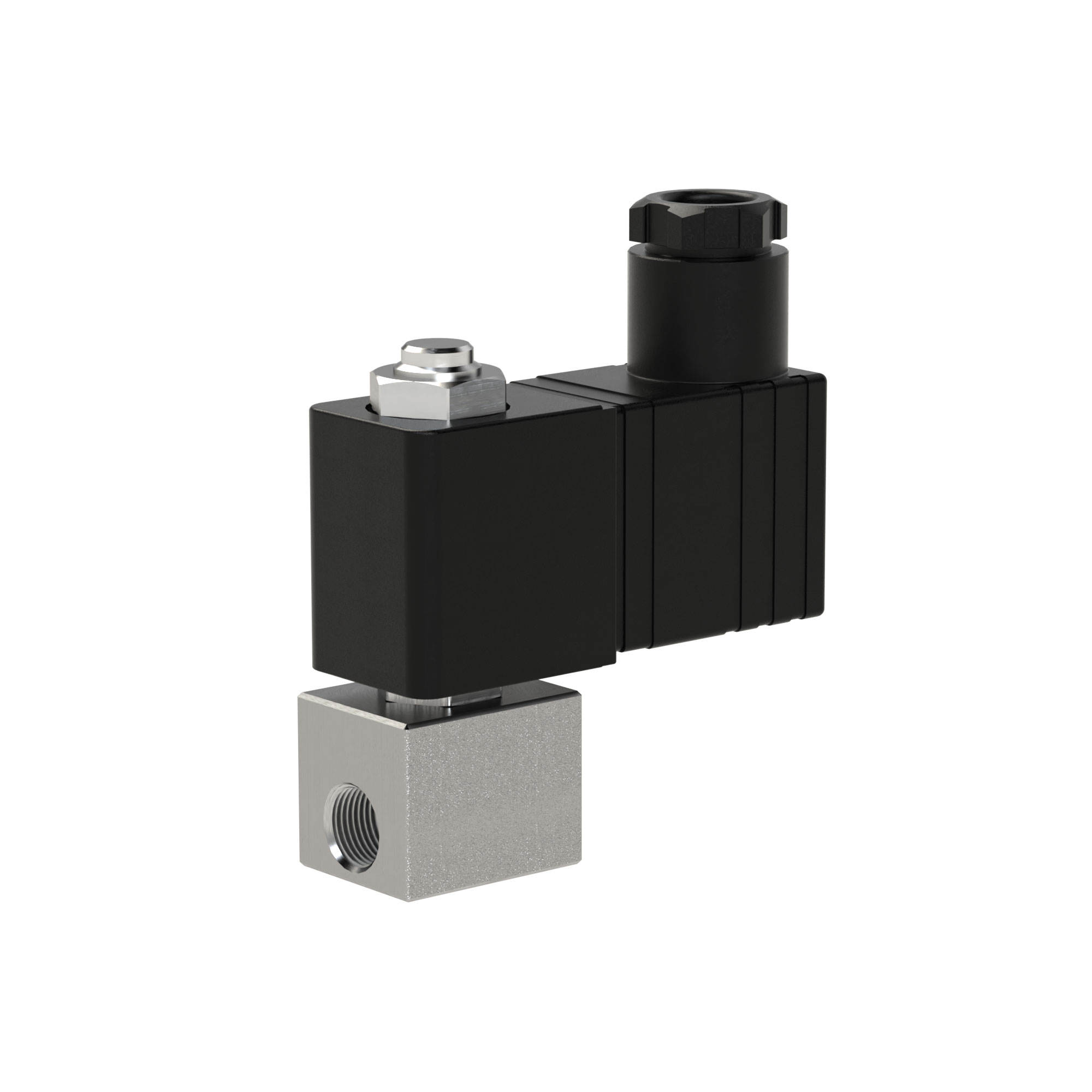 2/2-Wege-Magnetventil, NC, Edelstahl, G1/8, DN 2,5, PN 0-14, FPM, direktgesteuert, 24V DC - bei HUG Technik ✓ ✌