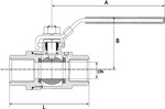 Edelstahlkugelhahn, 2-teilig, DIN 3202- M3, G 1 1/2 - kommt direkt von HUG Technik 😊