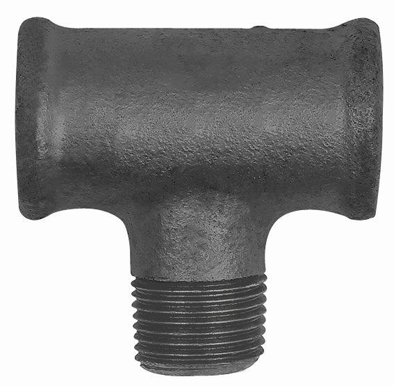 T-Stück 133, Rp 1 i., R 1 a., Rp 1 i., Temperguss schwarz - erhältlich bei ♡ HUG Technik ✓