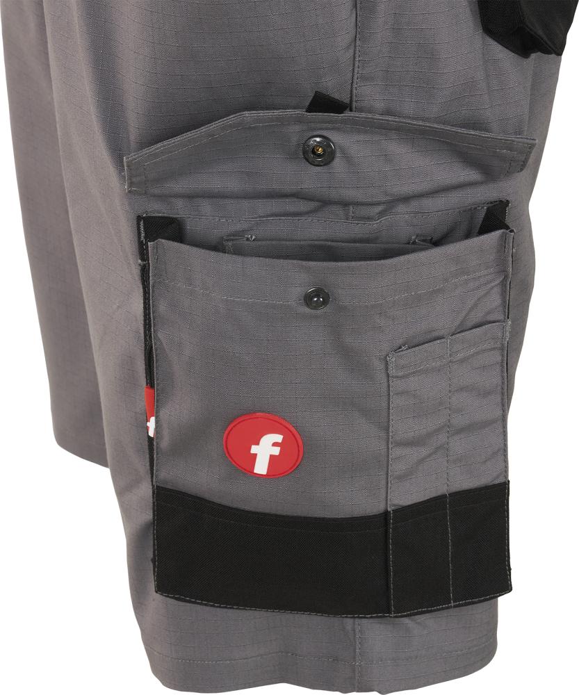 FORTIS Herren-Bermuda Performance, grau-schwarz - direkt bei HUG Technik ✓