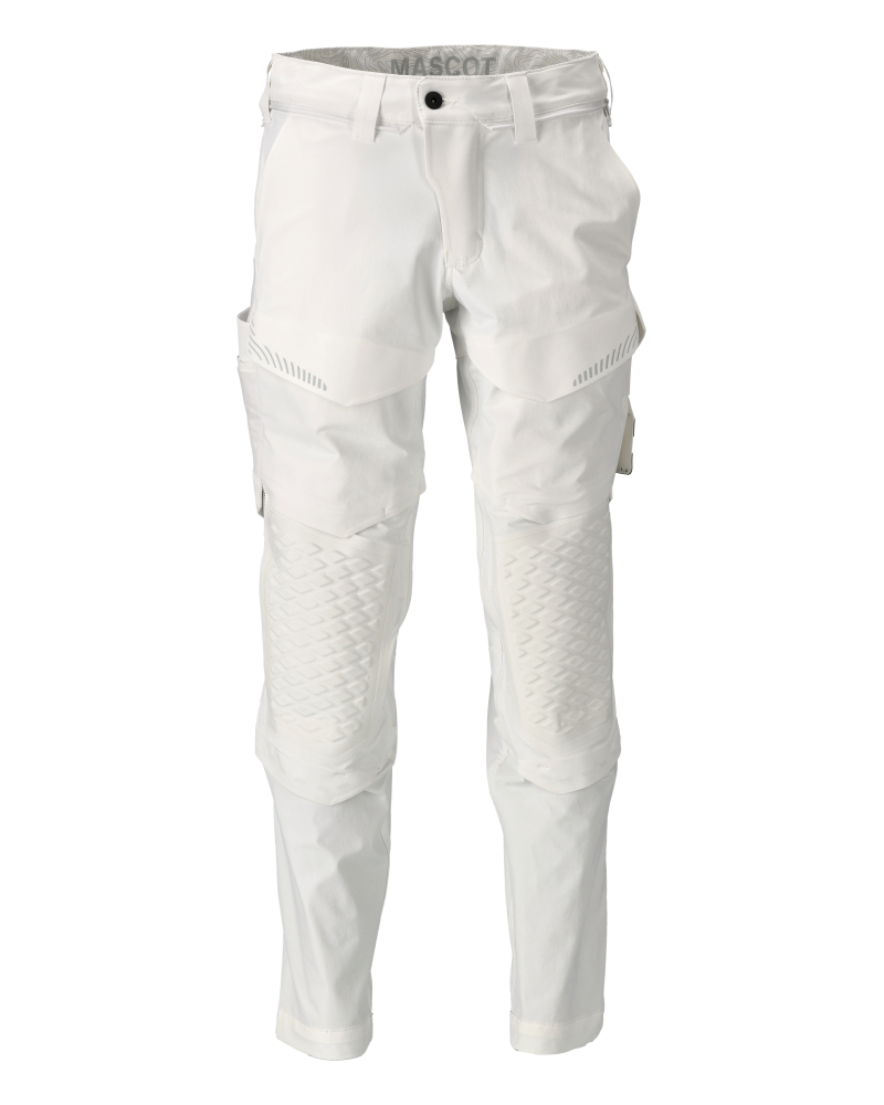 MASCOT® CUSTOMIZED Hose mit Knietaschen  Gr. 76/C44, weiß - gibt’s bei HUG Technik ✓