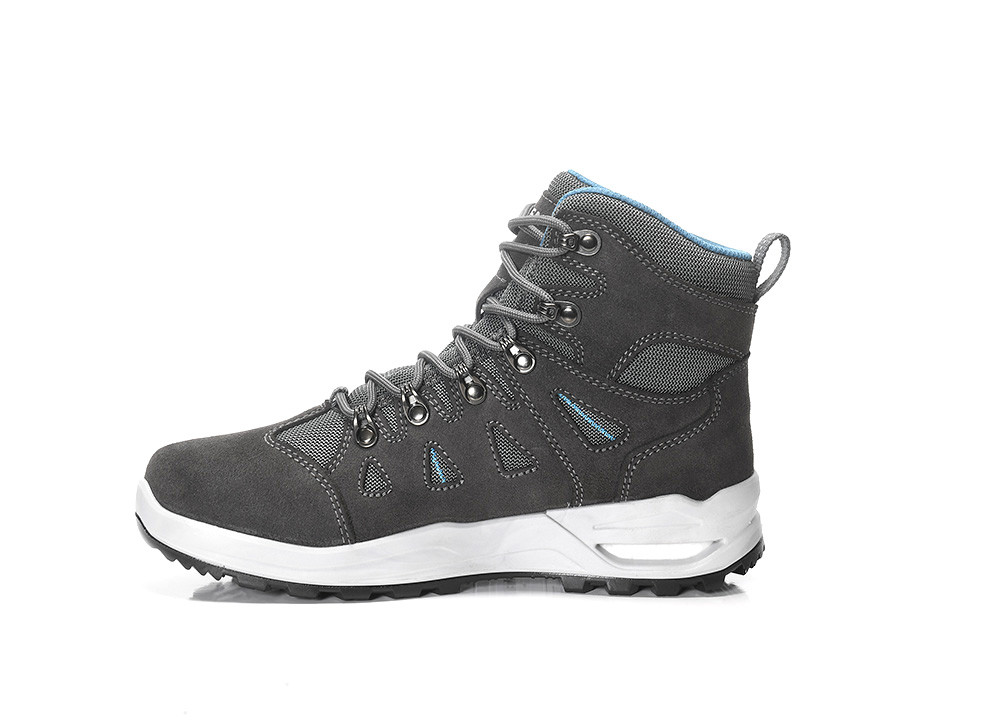 ELTEN® Berufsstiefel ENYA XXF GTX grey-turquoise Mid ESD O2 WR CI - links