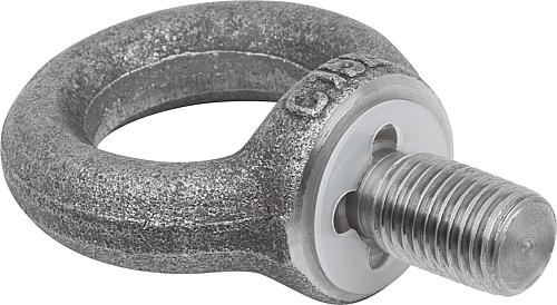 Anwendungsbild Sicherungsscheibe, D1=13,5, D2=28, Polyamid Natur - K1526.16 - bei HUG Technik ♡