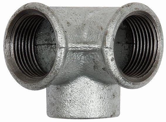 Winkelverteiler 221, IG/IG/IG, Rp 3/4, schwarzer Temperguss - kommt direkt von HUG Technik 😊