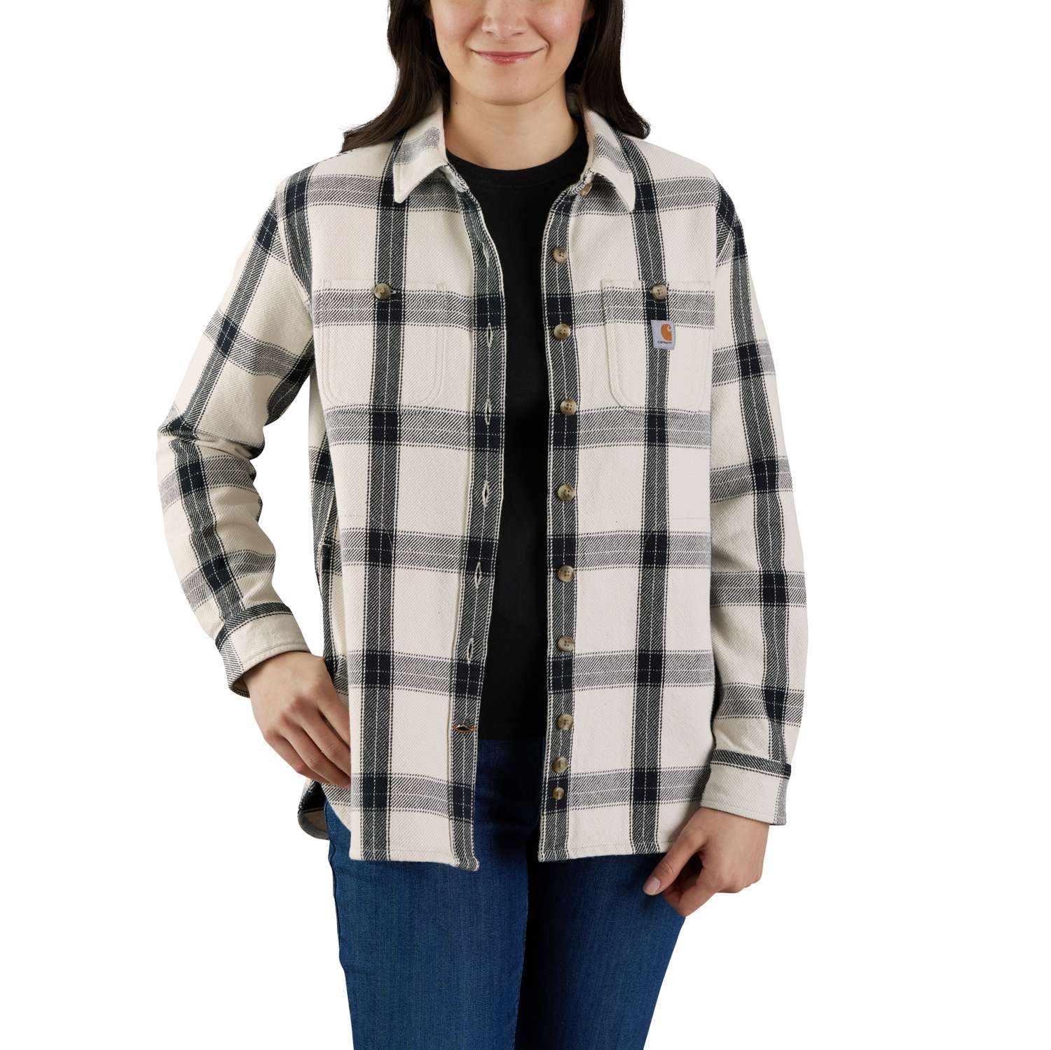 carhartt® Damen-Langarmshirt »HEAVYWEIGHT TWILL L/S PLAID SHIRT« - bei HUG Technik ♡