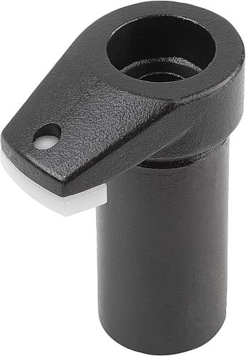 Produktbild Spannhaken mit Schoneinsatz, Form: A Vergütungsstahl, Komp: Polyacetal, D=16 - K0012.206 - bei HUG Technik ✭