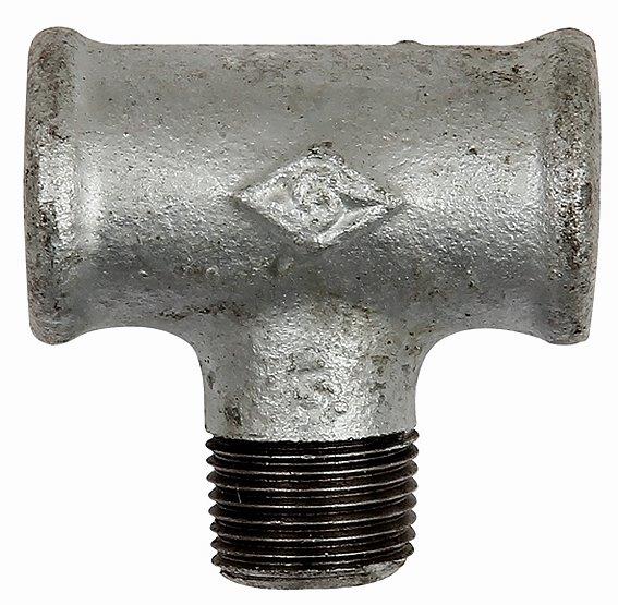 T-Stück 133, IG/AG/IG, Rp 1/2, schwarzer Temperguss feuerverzinkt - bekommst Du bei ★ HUG Technik ✓