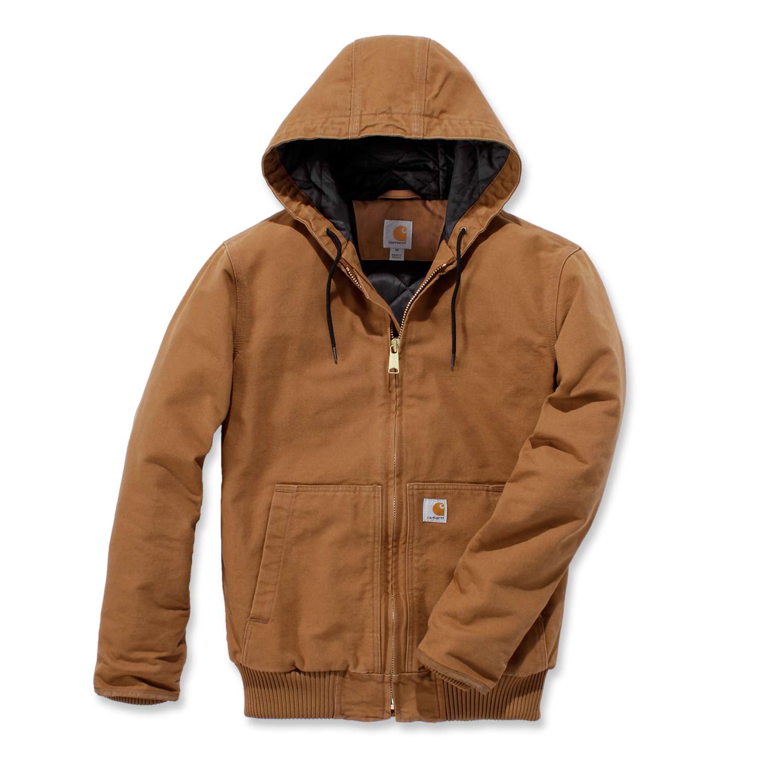 carhartt® Herren Baumwoll-Jacke mit Kapuze DUCK ACTIVE JACKET Flach  - bei HUG Technik ✭