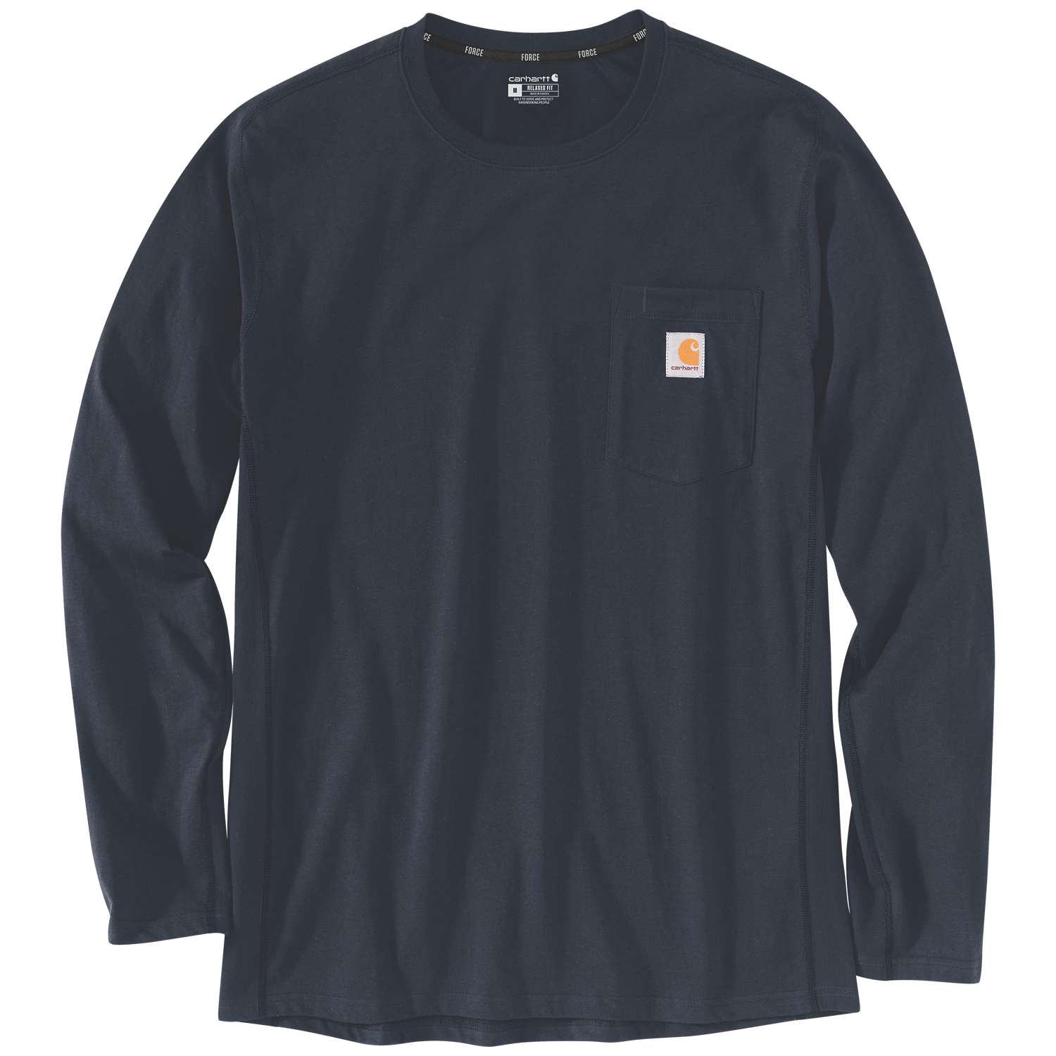 carhartt® Herren-T-Shirt, langärmelig »FORCE FLEX POCKET T- SHIRT L/S« navy - direkt von HUG Technik ✓