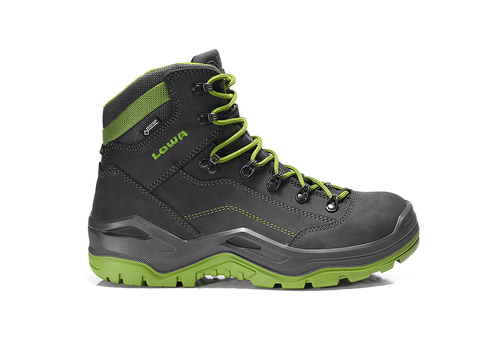 LOWA Sicherheitsstiefel RENEGADE Work GTX green Mid S3 CI, 5650 - bei HUG Technik ♡