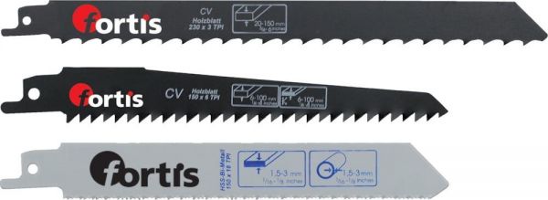 FORTIS Säbelsägeblatt-Set 3 teilig - bekommst Du bei HUG Technik ♡ FORTIS Säbelsägeblatt-Set 3 teilig - bekommst Du bei HUG Technik ♡