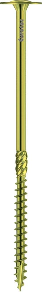 Eurotec® Holzbauschraube Paneltwistec Tellerkopf TX 40 8,0 x 80 mm gehärteter Kohlenstoffstahl, gelb verzinkt, Packung mit 50 Stück - gibt’s bei ☆ HUG Technik ✓