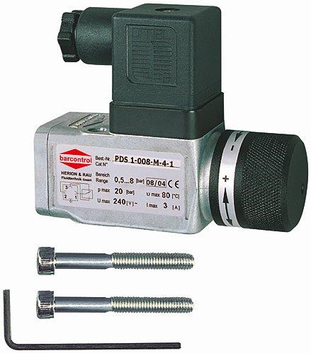 Druckschalter, Spezialdruckguss, G 1/4, Einstellbereich 0,2-2 bar - gibt’s bei ☆ HUG Technik ✓