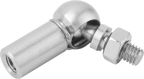 Winkelgelenk M05, Form:CS Edelstahl, Rechtsgewinde - K0734.08052 - gibt’s bei HUG Technik ✓