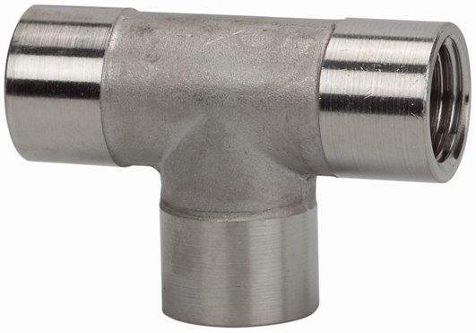 T-Stück, innen/innen/innen, G 1/4, Edelstahl 1.4404 - erhältlich bei ✭ HUG Technik ✓