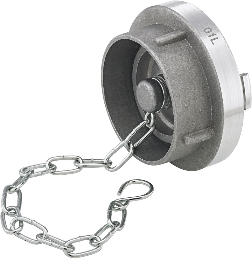 FORTIS Storz Blindkupplung Aluminium, 52-C m.Kette, 52-C, PN 10