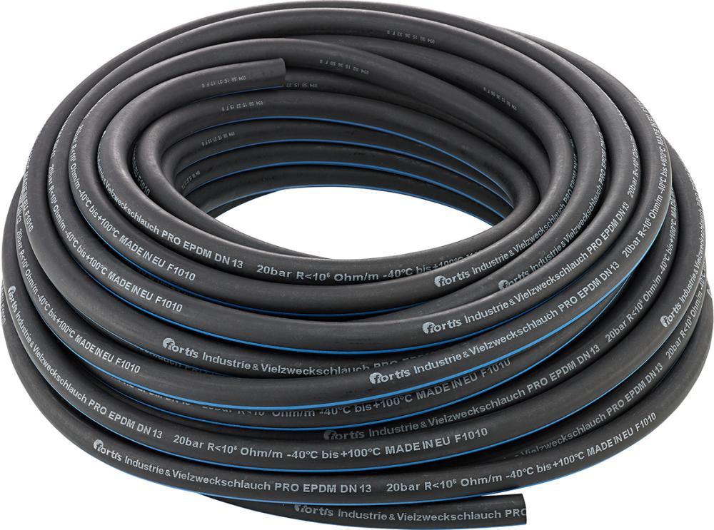 FORTIS Industrie-und Vielzweckschlauch PRO, EPDM, schwarz/blau