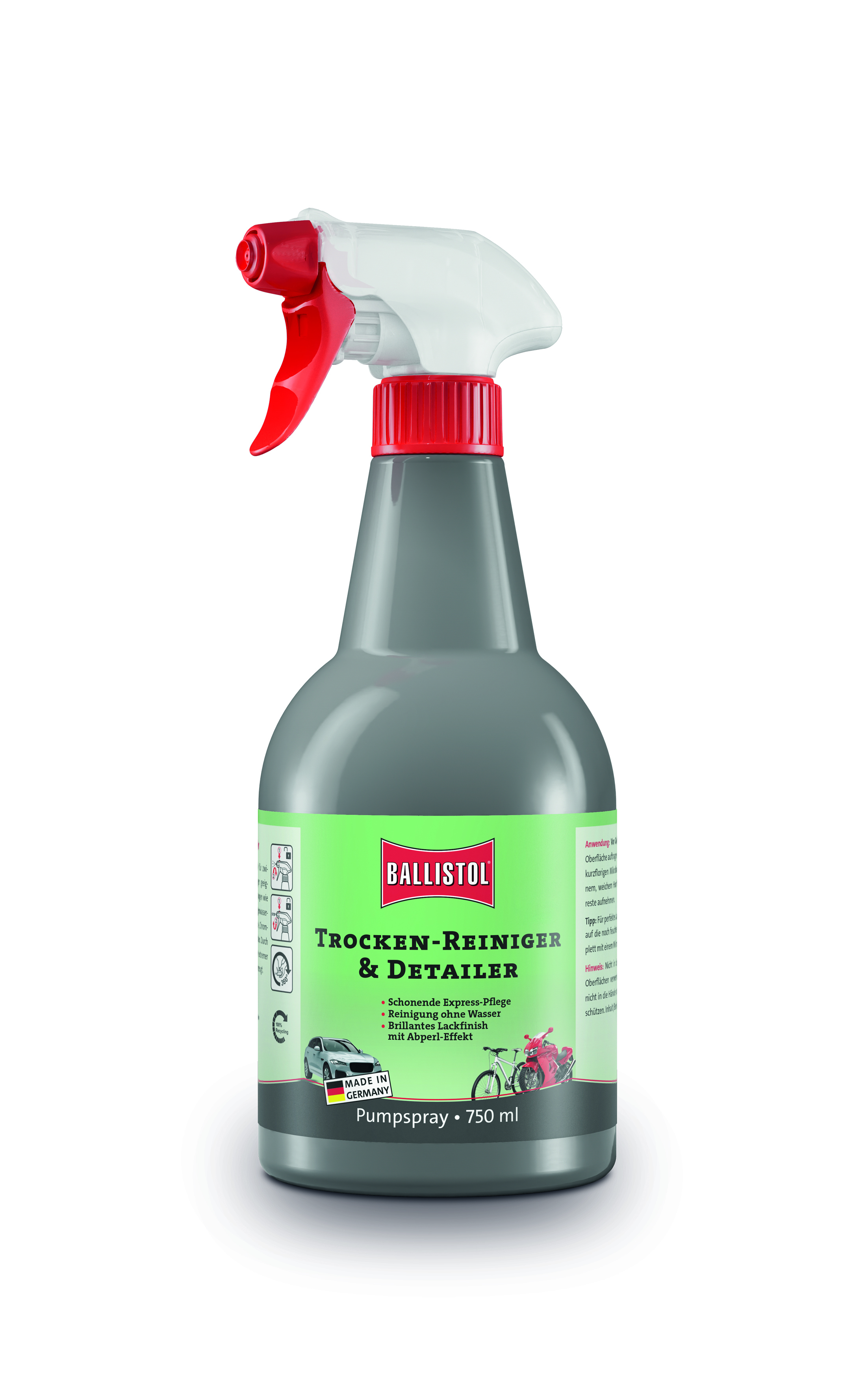 Ballistol Trocken-Reiniger & Detailer, 750 ml, Vorderseite