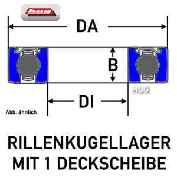 Kugellager 6200 Z von NSK Rillenkugellager 10x30x9 mm - bei HUG Technik ✓