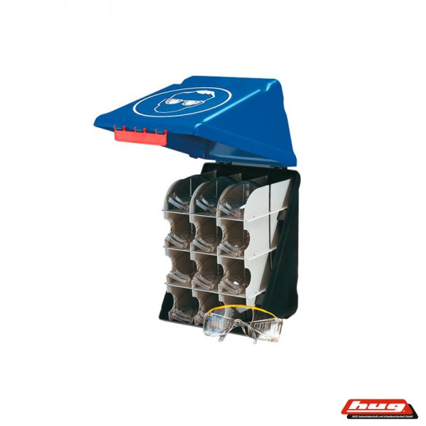 Aufbewarungsbox SECU Box® für Augenschutz, blau - bei HUG Technik ✓