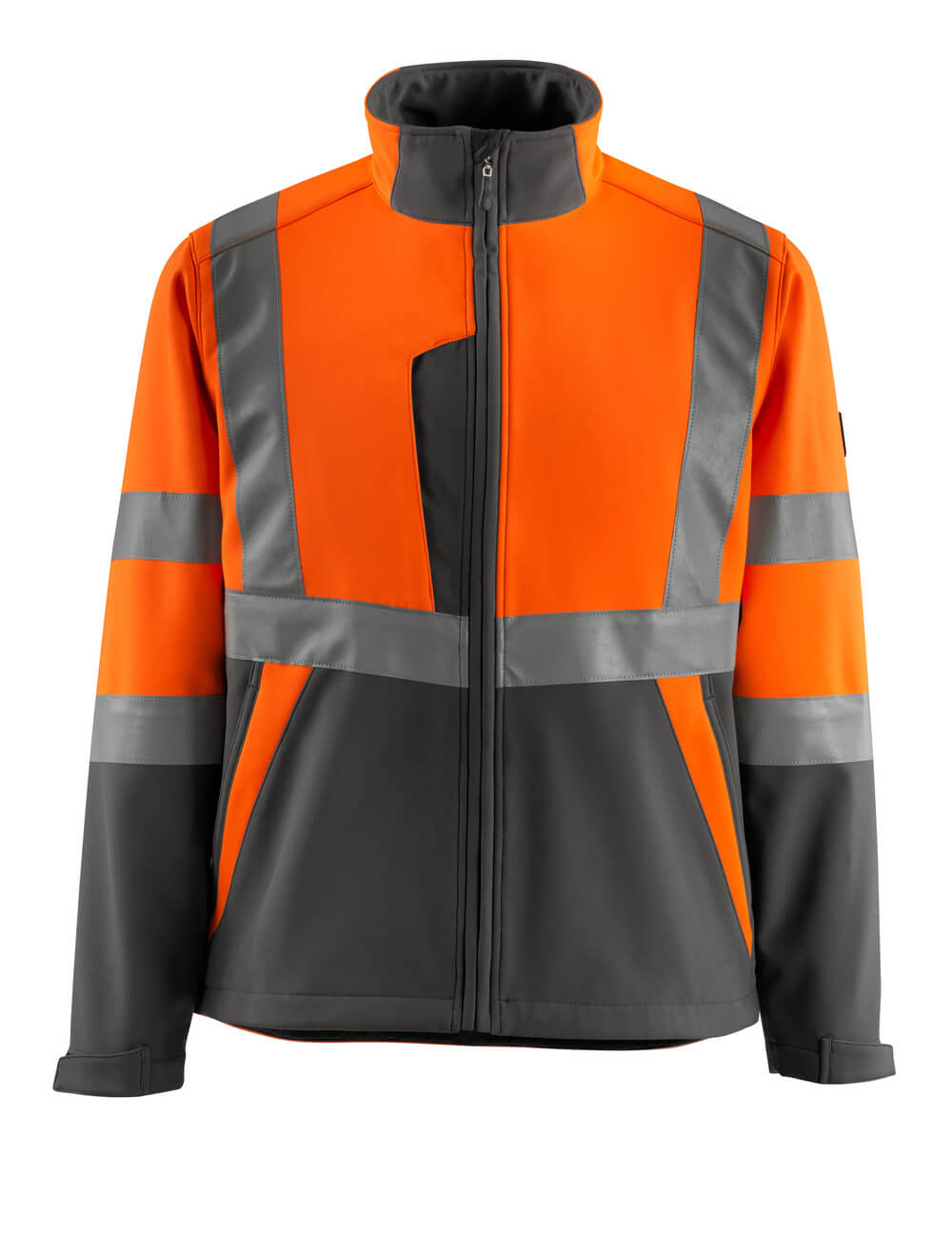 MASCOT® SAFE LIGHT Soft Shell Jacke »Kiama« Gr. 2XL, hi-vis orange/dunkelanthrazit - erhältlich bei ✭ HUG Technik ✓