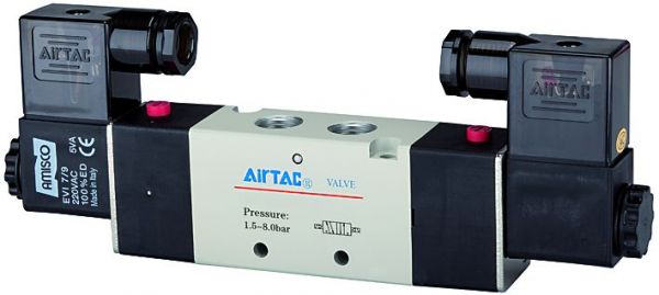 5/2-Wegeventil elektropneumatischer »4V« bistabil, G 1/2, 230 V, 2000 l/min - bekommst Du bei HUG Technik ♡