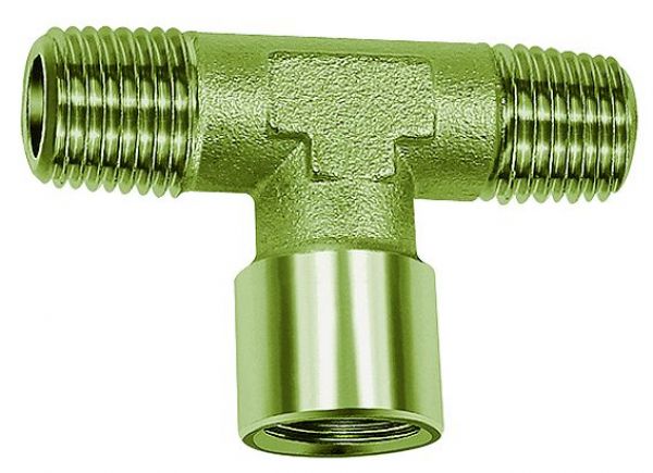 T-Stück, außen/innen/außen, G/R 3/4, SW 25, Messing vernickelt - direkt bei HUG Technik ✓