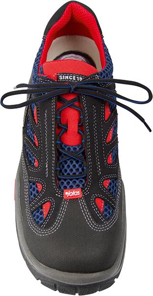 JALAS® Sicherheitshalbschuh 3700R Respiro, S2, SRB, schwarz-rot-blau - bei HUG Technik ☆