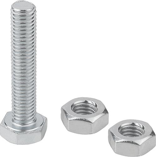 Produktbild Andruckspindel starr, M10, L=50, Form: A, Stahl - K1442.010050 - bei HUG Technik ✭