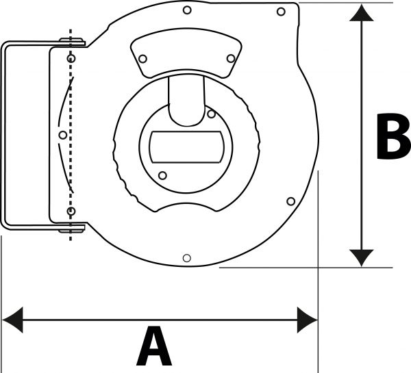 Schlauchaufroller, Druckluft/Wasser, PU-Schlauch ø 12x8, G 1/4, Länge 12 m - bei HUG Technik ☆