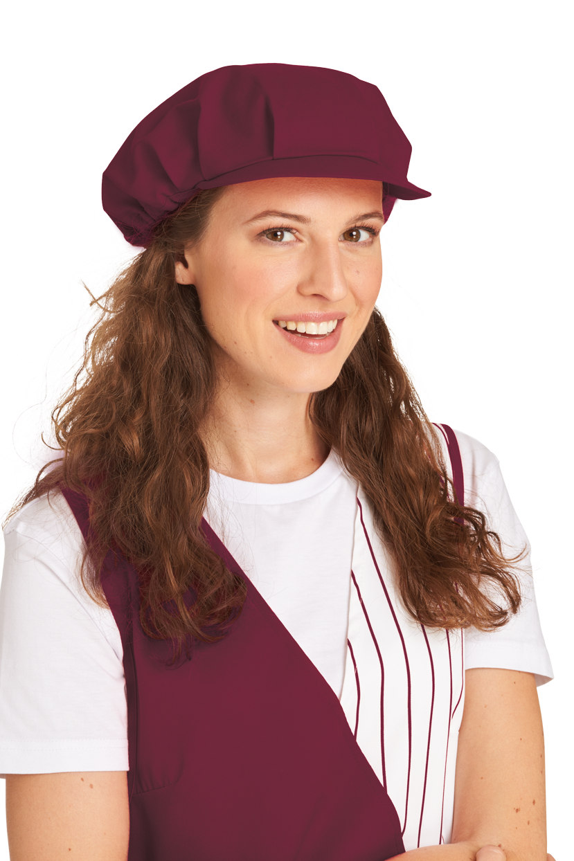 LEIBER Schirmmütze bordeaux, One Size - direkt von HUG Technik ✓