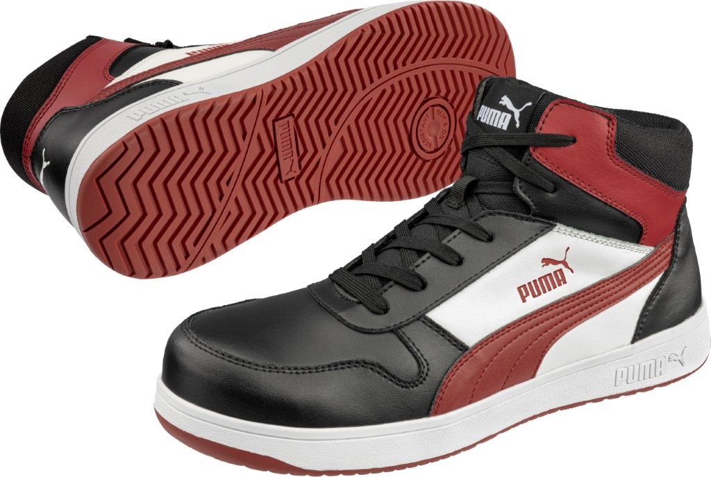 Albatros FRONTCOURT BLK/WHT/RED Sicherheitsstiefel Paar.