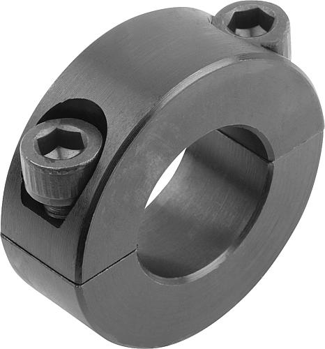 Klemmring geteilt Stahl 10X24, B=9 - K0612.01001 - bei HUG Technik ☆