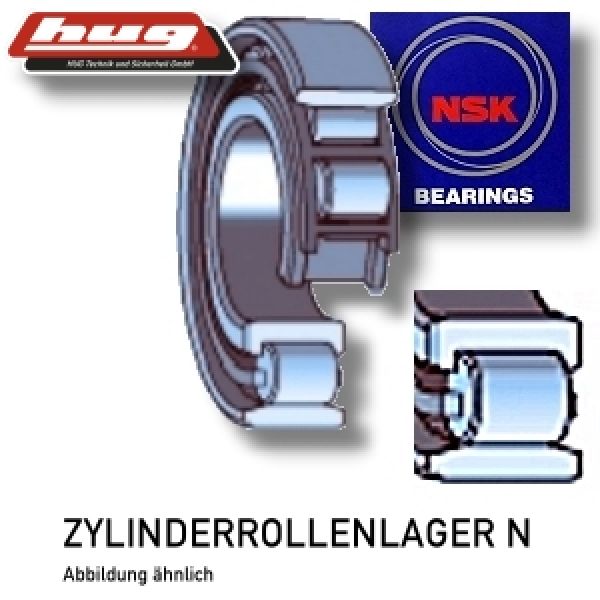 Zylinderrollenlager N203-W von NSK 17x40x12 mm - bei HUG Technik ✓