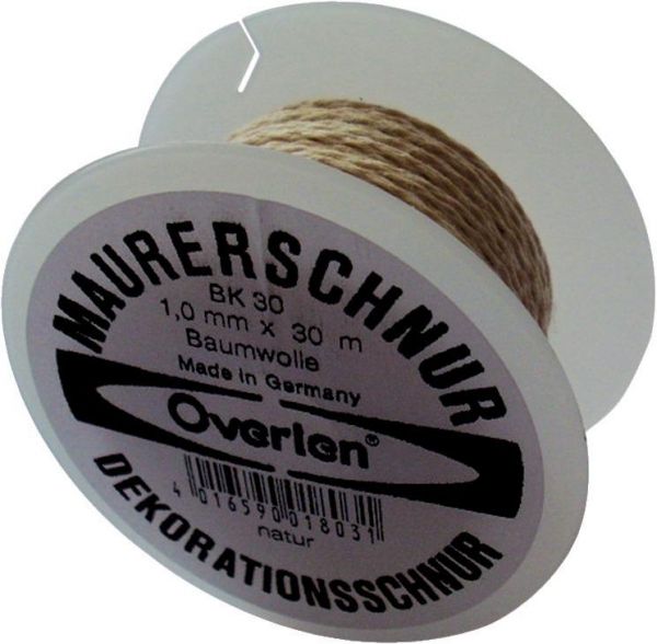 OVERMANN Baumwollkordel 1,0 mm, 30 m, weiß - gibt’s bei ☆ HUG Technik ✓