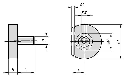 Formschluss-Spann-Exzenter M06 Stahl - K0022.06 - erhältlich bei ✭ HUG Technik ✓