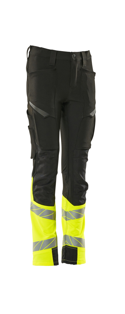 MASCOT® ACCELERATE SAFE Hose für Kinder  Gr. 104, schwarz/hi-vis gelb - jetzt NEU bei HUG Technik  😊