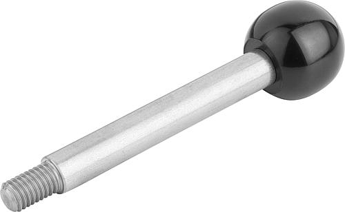 Griffstange D=8, Form: A Edelstahl, Komp: Duroplast, L=35 - K0179.1208X35 - direkt von HUG Technik ✓