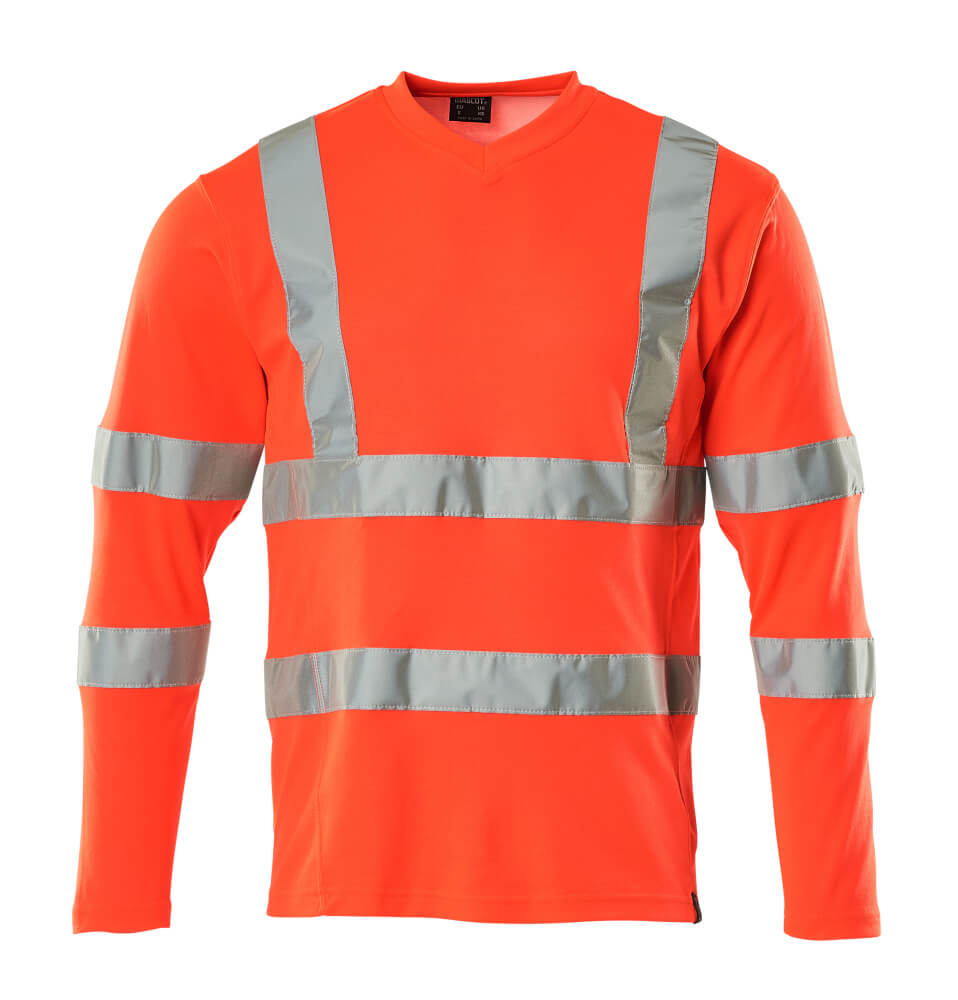 MASCOT® SAFE CLASSIC T-Shirt, Langarm  Gr. 2XL, hi-vis rot - bei HUG Technik ✓