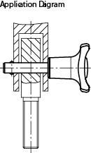 Kugelsperrbolzen, Form: A Thermoplast, selbstsichernd, Komp:Edelstahl, Komp:rot RAL3020, D1=10, L=30 - K0363.4710030 - kommt direkt von HUG Technik 😊