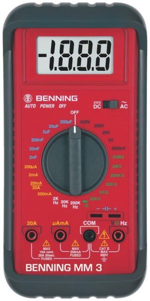BENNING Digital-Multimeter MM 3 - direkt von HUG Technik ✓