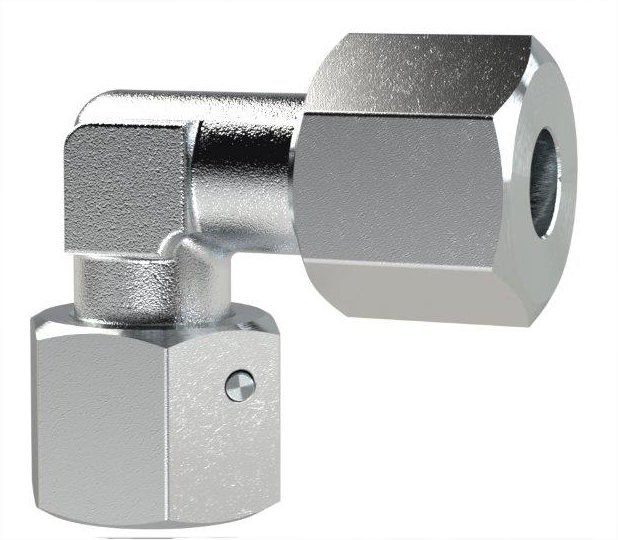 Winkel-Verschraubung einstellbar, M14x1,5 IG, Rohr-Außen-ø 6 mm, Stahl verzinkt - gibt’s bei HUG Technik ✓