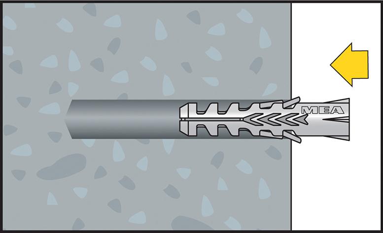 CELO Normaldübel F 5 für Holzschrauben-Ø 2,5-4,0 mm, Nylon, alterungbeständig, Packung mit 100 Stück - kommt direkt von HUG Technik 😊