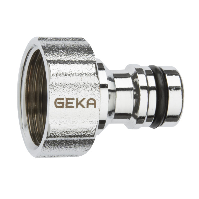 GEKA® plus-Hahnstecker "Stecksystem" IG G 1/2" MS Cr Karte - bei HUG Technik ✓
