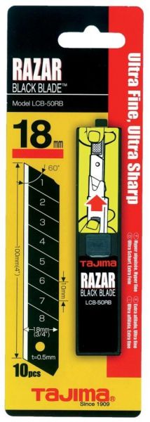 TAJIMA RAZAR BLACK Klingen 18 mm LCB50RBC VE 10 Stück - bekommst Du bei ★ HUG Technik ✓