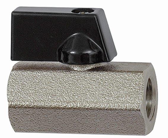 Mini-Kugelhahn »valve line«, Messing vernickelt, Drehgriff, G 3/8 IG - bekommst Du bei ★ HUG Technik ✓