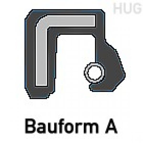 Radial-Wellendichtring 20x40x7 Mm – NBR 72A, Bauform A, Für Rotierende Wellen, -30 Bis +100 Radial-Wellendichtring 20x40x7 Mm – NBR 72A, Bauform A, Für Rotierende Wellen, -30 Bis +100