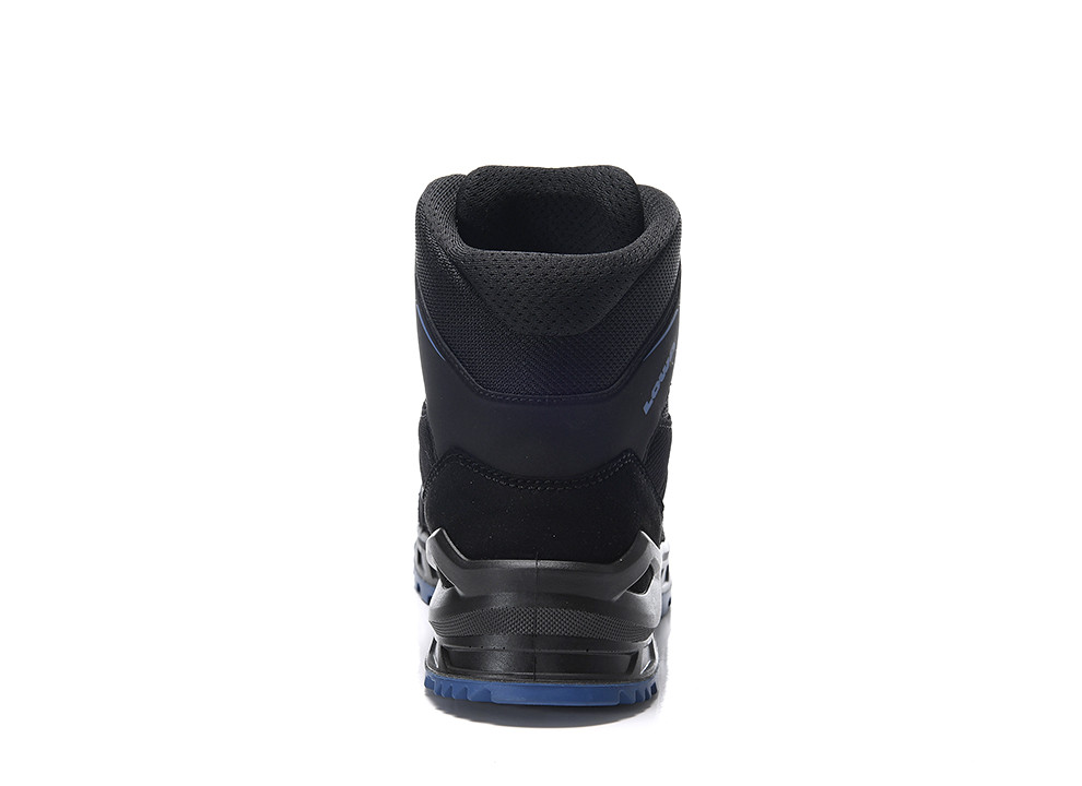 LOWA Sicherheitsstiefel LARROX Work GTX black-blue Mid S3 CI - bei HUG Technik ♡