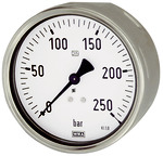 Manometer, Robustausführung, G 1/2 hinten exzentrisch 0 - 6,0 bar, ø 100 mm - bei HUG Technik ✭